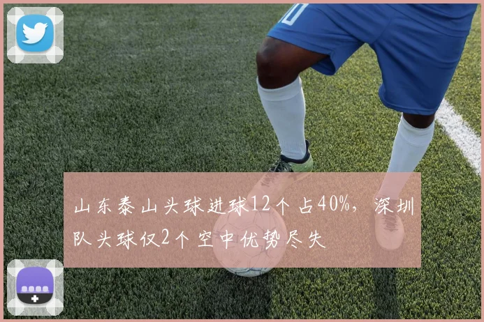 山东泰山头球进球12个占40%，深圳队头球仅2个空中优势尽失