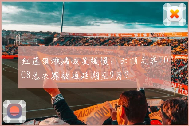 红莲颈椎病恢复缓慢，云顶之弈TOC8总决赛被迫延期至9月？